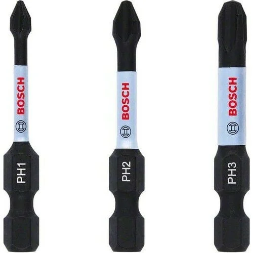 Bosch – Impact Control Serisi Vidalama Ucu PH*50 mm 3’lü Set (PH1/2/3)