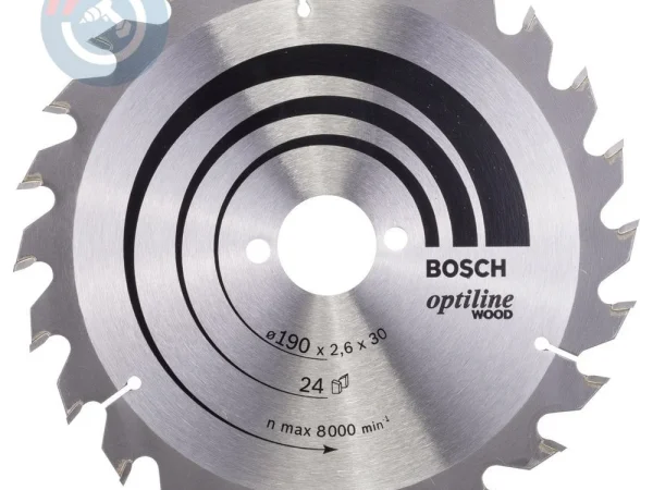 Bosch – Optiline Serisi Ahşap için Daire Testere Bıçağı 190*30 mm 24 Diş