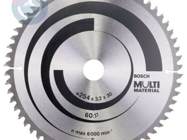 Bosch – Standard for Serisi Çoklu Malzeme için Daire Testere Bıçağı 254*30 mm 60 Diş