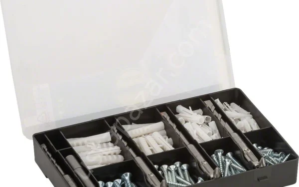 Bosch – 173 Parça Dübel, Vida, SDS Plus Matkap Uçlu Sabitleme Aksesuar Seti 2607017163