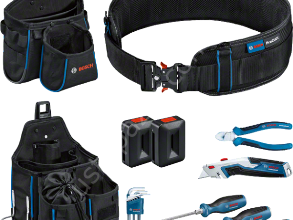 Bosch Profesyonel El Aleti Seti 6 Parça + Çanta ve Kemer Seti
