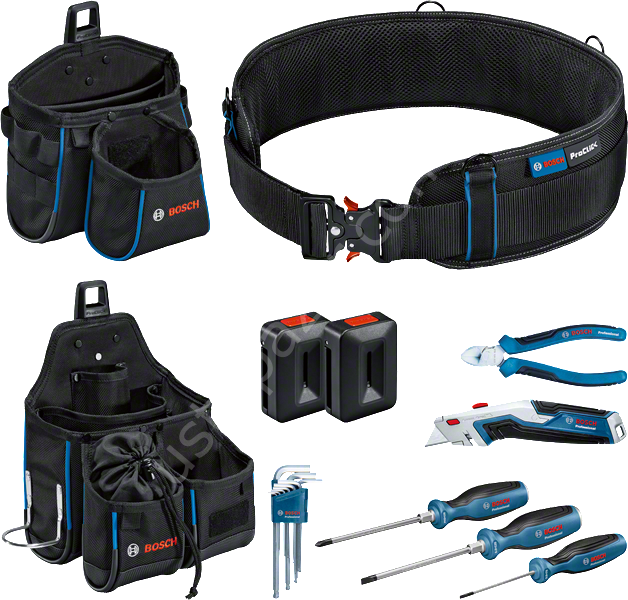 Bosch Profesyonel El Aleti Seti 6 Parça + Çanta ve Kemer Seti