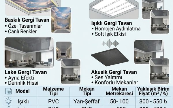 Barisol Gergi Tavan Fiyatları ve Uygulama Modelleri
